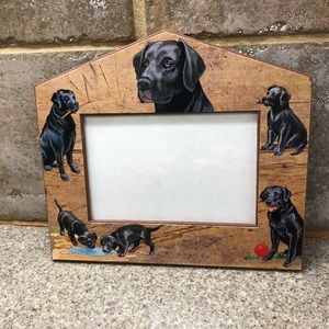 Black Lab Photo Frame Holder